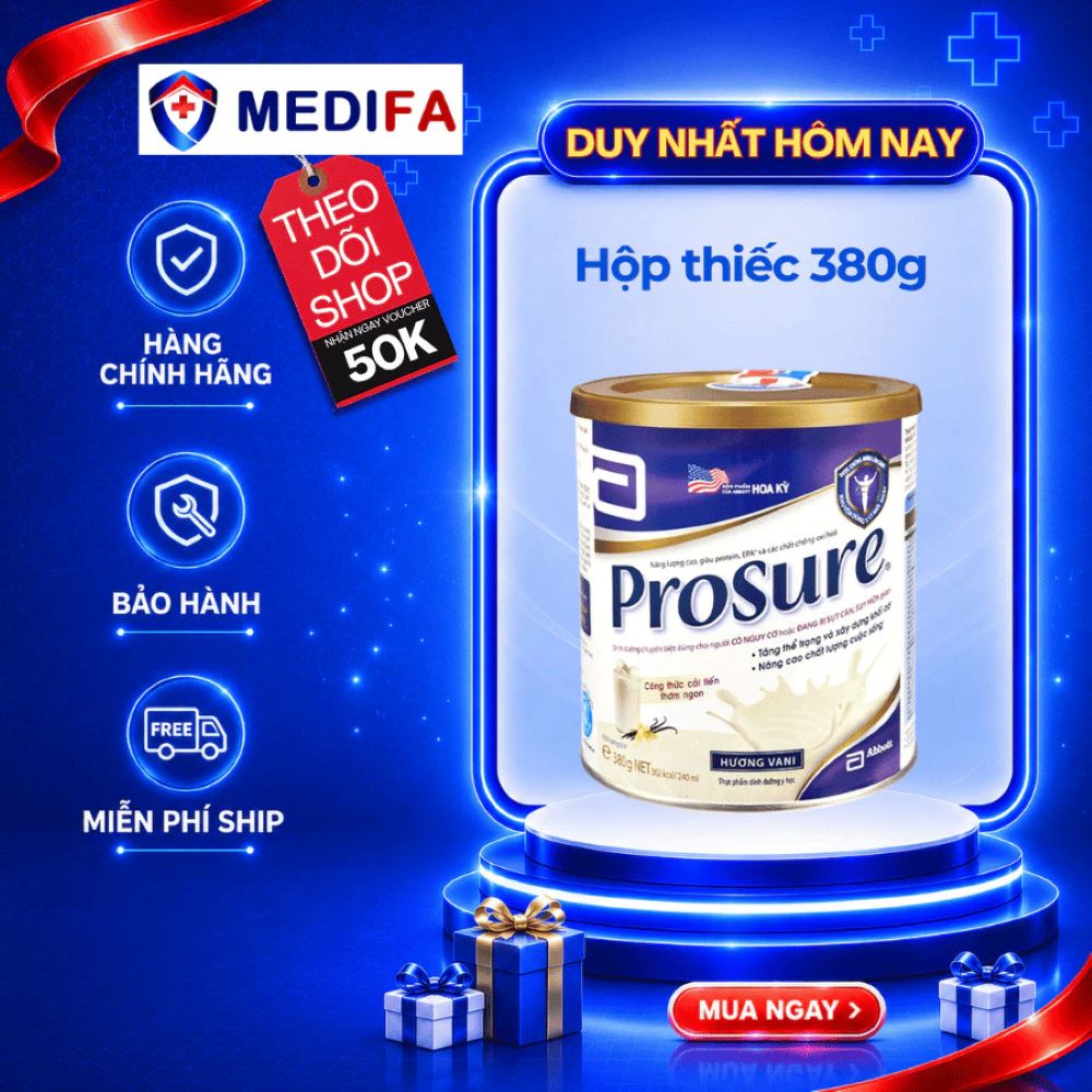 [Tiếp Thêm Nghị Lực] – Dinh Dưỡng Chuyên Biệt ProSure Abbott 380g: Xây Dựng Khối Cơ, Vượt Qua Giai Đoạn Điều Trị