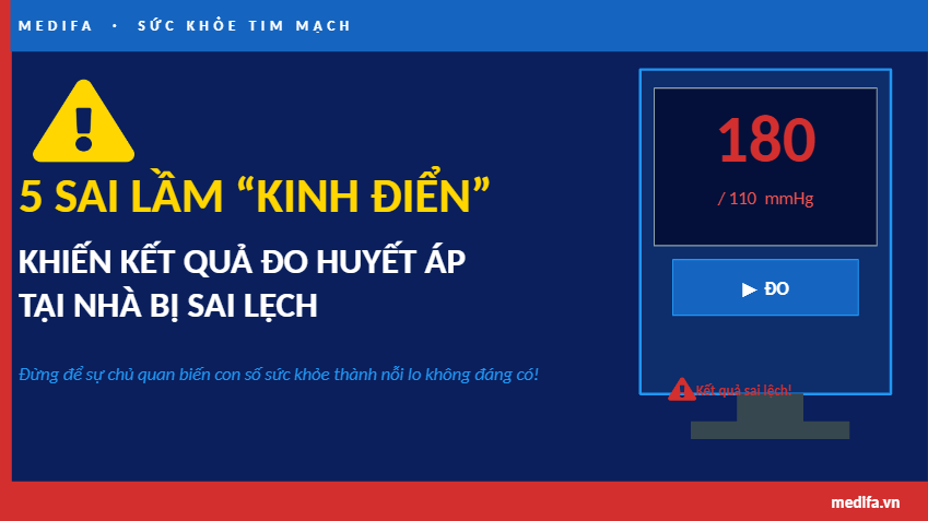 🚨 5 Lỗi Khiến Kết Quả Đo Huyết Áp Tại Nhà Bị Sai – Bạn Có Đang Tự Gây 