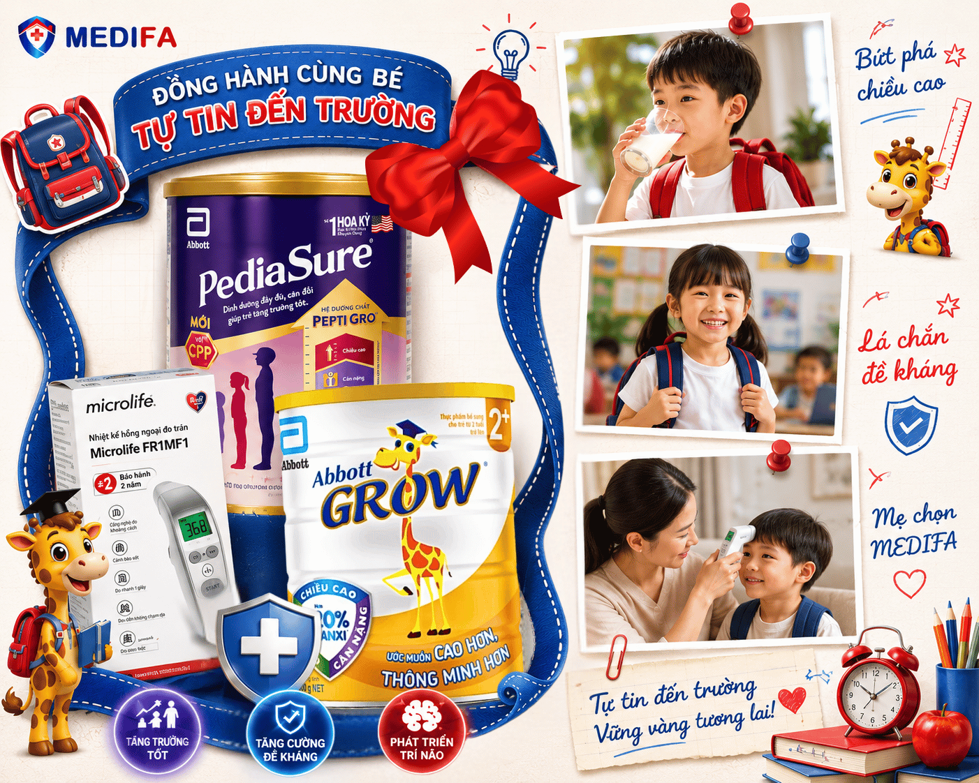 Cùng MEDIFA Dựng Lá Chăn Sức Khỏe - Cho Bé Bứt Phá Mùa Tự Trường