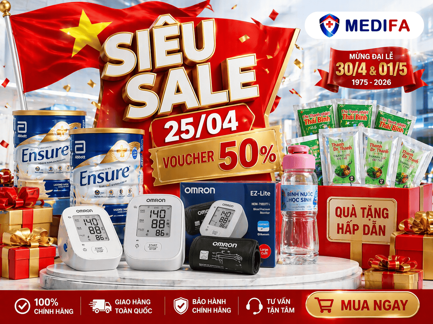 Siêu Sale 25/04: Chốt Deal Medifa Healthcare – Nhận Quà Cực Đại