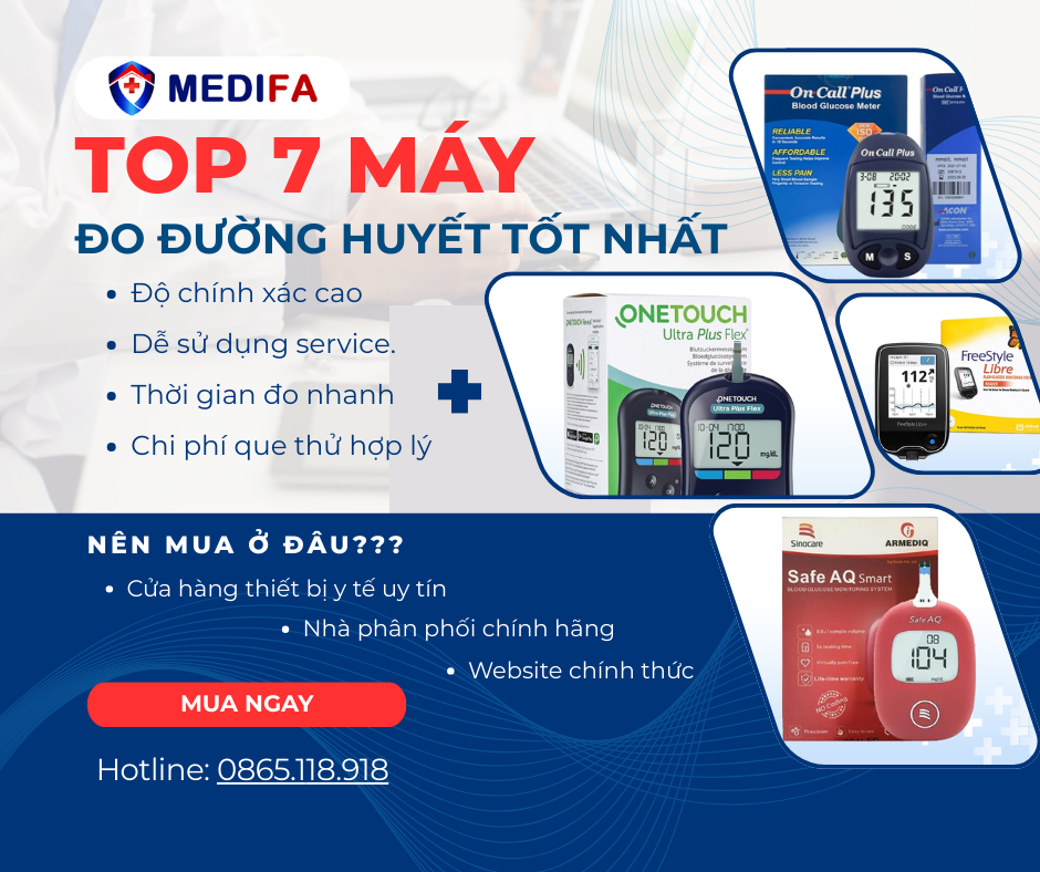 Top 7 Máy Đo Đường Huyết Bán Chạy Nhất Hiện Nay