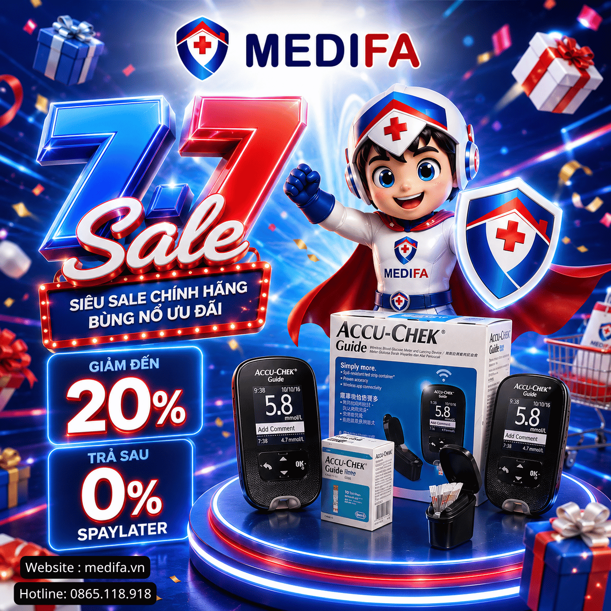 Đếm Ngược 2 Ngày: Siêu Tiệc Sale 7.7 Chính Thức Kích Hoạt Tại Hệ Thống MEDIFA