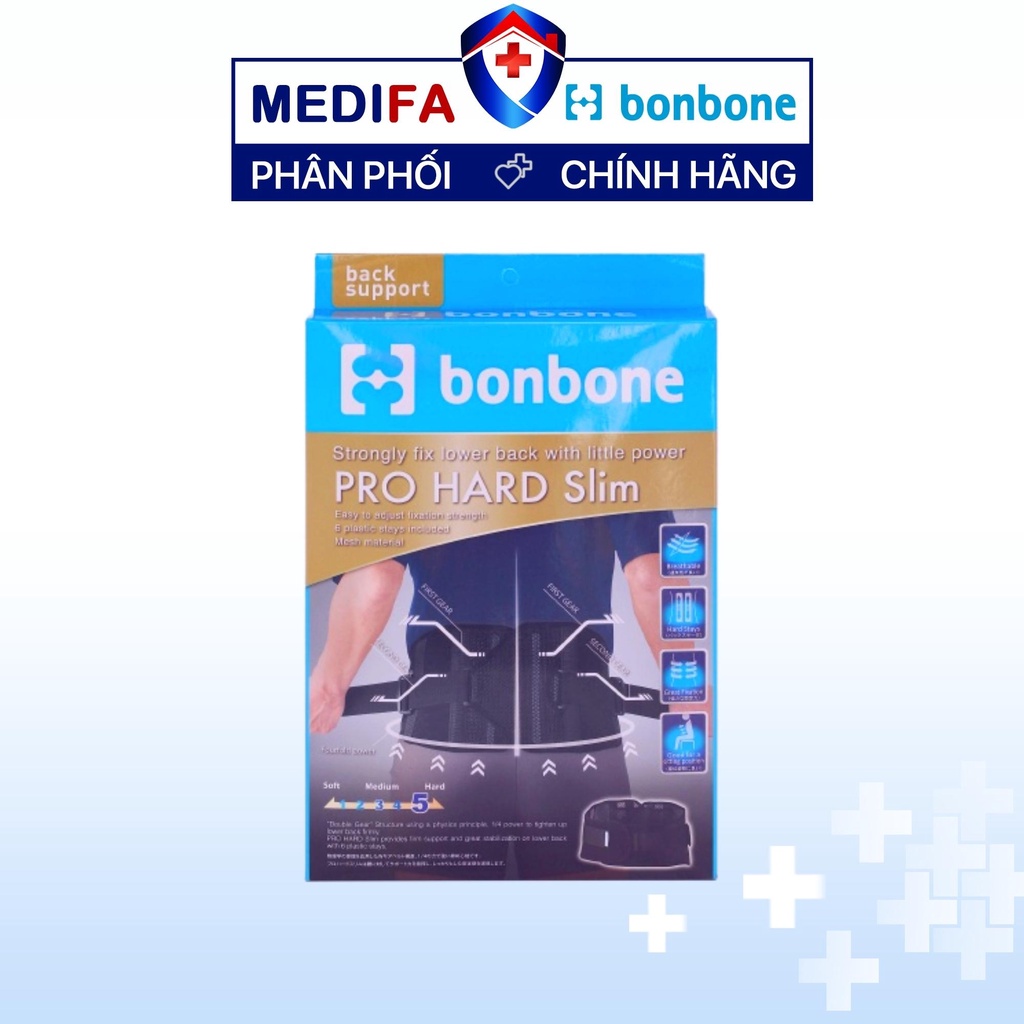 Đai lưng cột sống Bonbone Pro Hard Slim