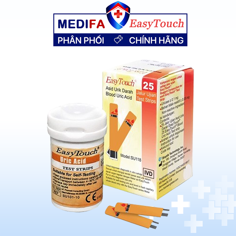 Hộp 25 Que Thử Axit Uric Easy Touch