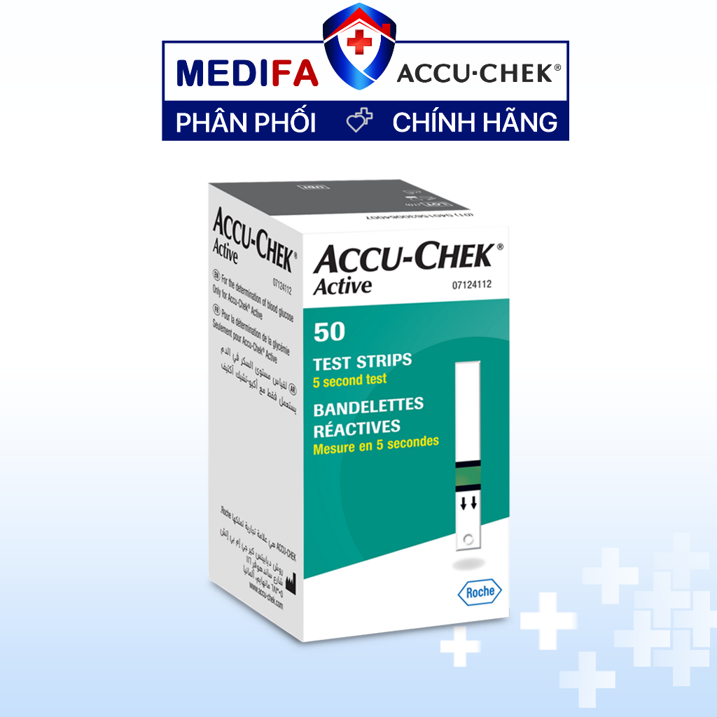Hộp 50 que thử đường huyết ACCU-CHEK Active