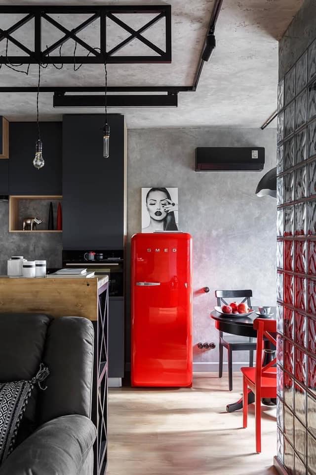 TỦ LẠNH SMEG FAB28RRD5 MÀU ĐỎ