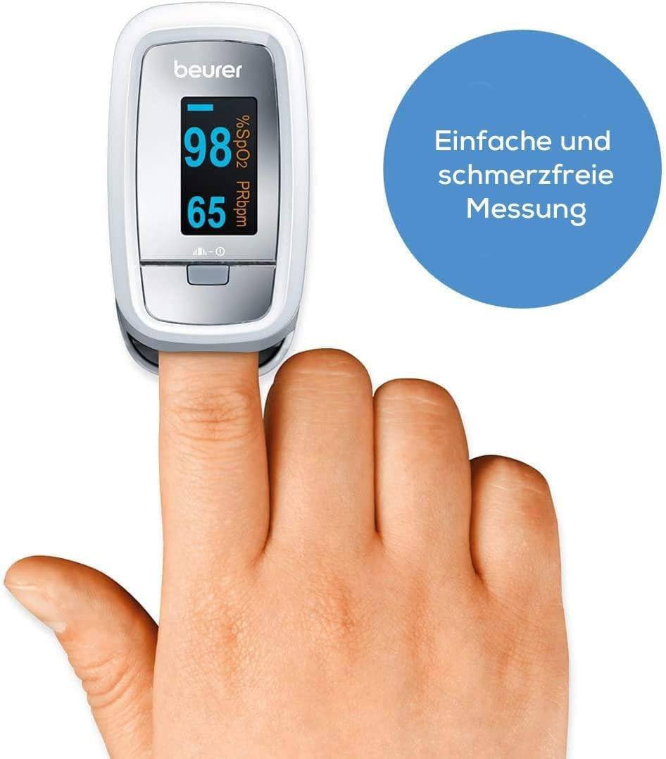 MÁY ĐO KHÍ MÁU VÀ NHỊP TIM BEURER PO30