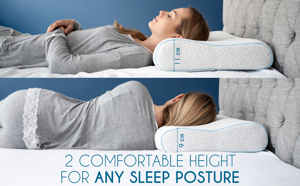 GỐI DREAMZIE MEMORY FOAM PILLOW - GỐI NGỦ CHỐNG ĐAU CỔ VAI GÁY- MADE IN EUROPE