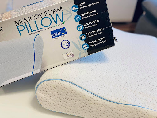 GỐI DREAMZIE MEMORY FOAM PILLOW - GỐI NGỦ CHỐNG ĐAU CỔ VAI GÁY- MADE IN EUROPE