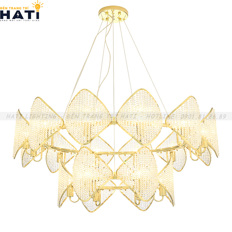 Đèn thả bàn ăn tân cổ điển tô điểm cho không gian sang trọng