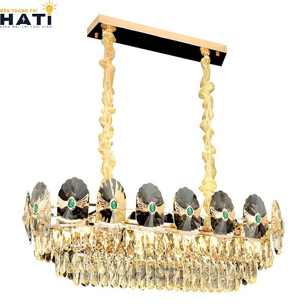 Đèn thả bàn ăn pha lê mang đến không gian nội thất sang trọng, đẳng cấp
