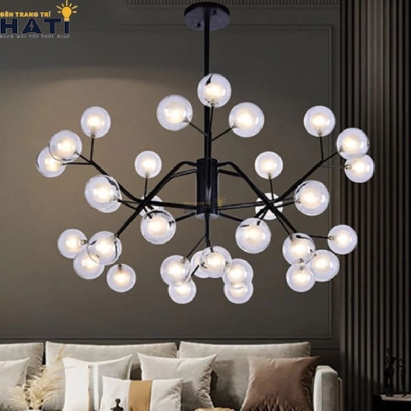 199+ mẫu đèn chùm đơn giản trang trí phòng khách
