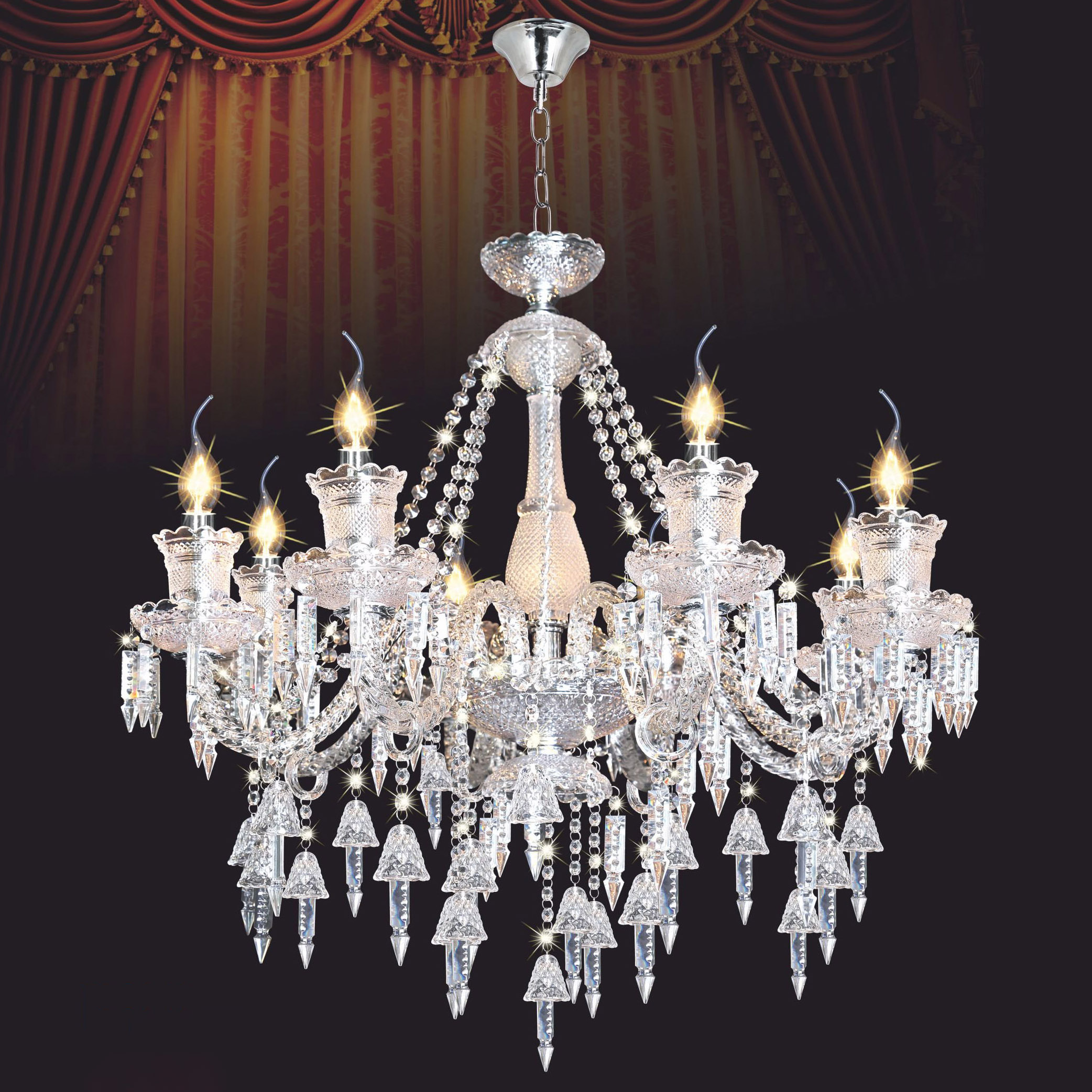 Đèn Chùm Thủy Tinh