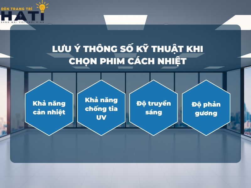 Thông số phim cách nhiệt quyết định khả năng chống nóng, giảm chói và bảo vệ khỏi tia UV