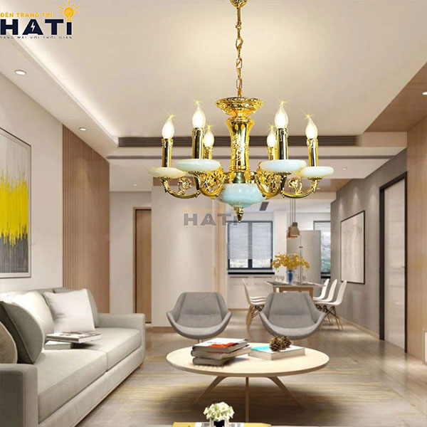 Đèn chùm trang trí nghệ thuật cho kiến trúc tân cổ điển