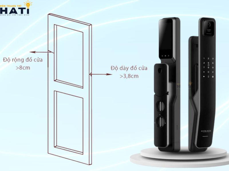 Xem xét kích thước cửa để lựa chon khoá phù hợp