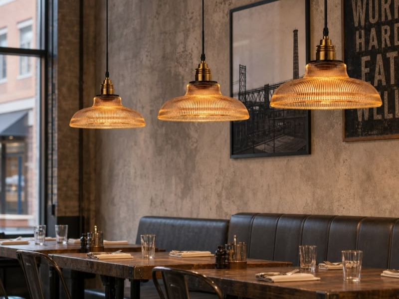 Thợ kỹ thuật thi công đèn quán cafe lắp đặt đèn rọi ray và đèn thả chuyên nghiệp