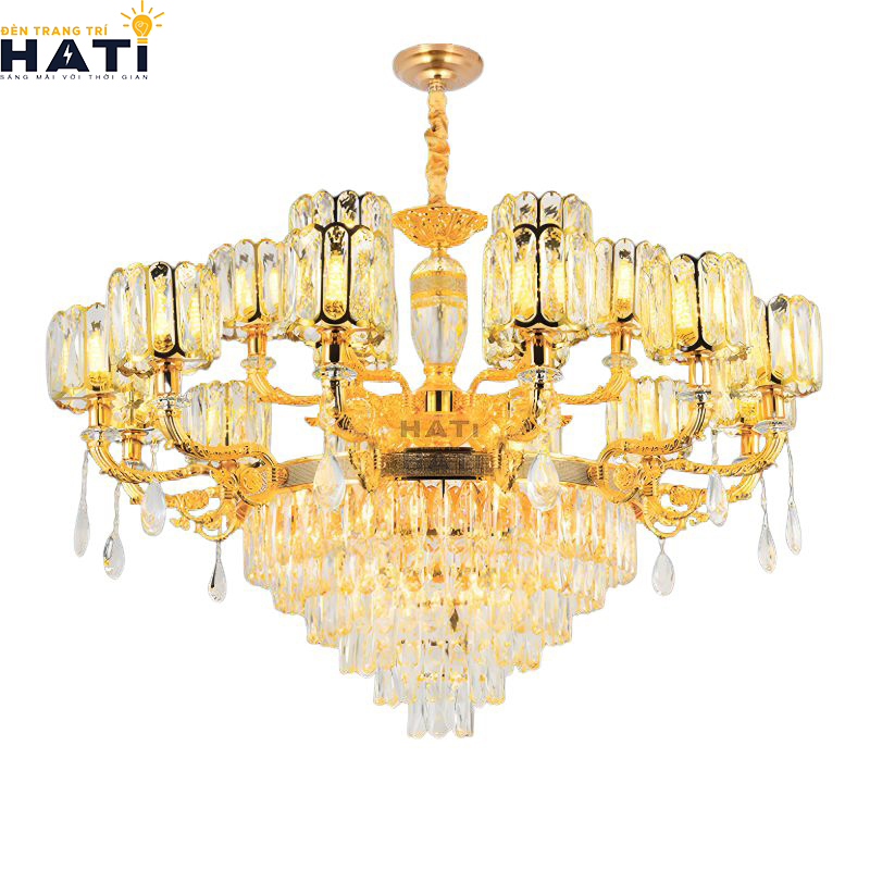 Khớp nối ngàm ren cơ khí CNC và tay uốn lượn đèn chùm tân cổ điển Organi 8+4 bóng giữ độ cân bằng tĩnh vững chãi tuyệt đối cho toàn bộ giàn đèn