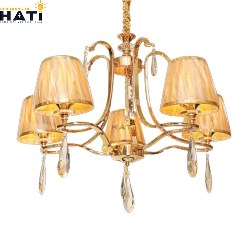 Khớp nối ngàm ren cơ khí CNC và tay uốn lượn đèn chùm tân cổ điển Brezy 5 bóng giữ độ cân bằng tĩnh vững chãi tuyệt đối cho toàn bộ giàn đèn