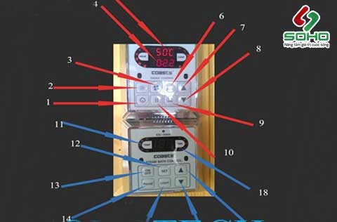 Bảng điểu khiển hệ thiết bị phòng xông hơi