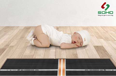 Ưu điểm của hệ thống sưởi ấm sàn nhà bằng tấm film nhiệt