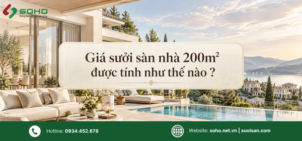 Giá sưởi sàn nhà 200m² được tính như thế nào?