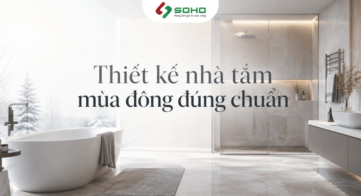 Giải pháp giữ ấm cho nhà tắm vào mùa đông