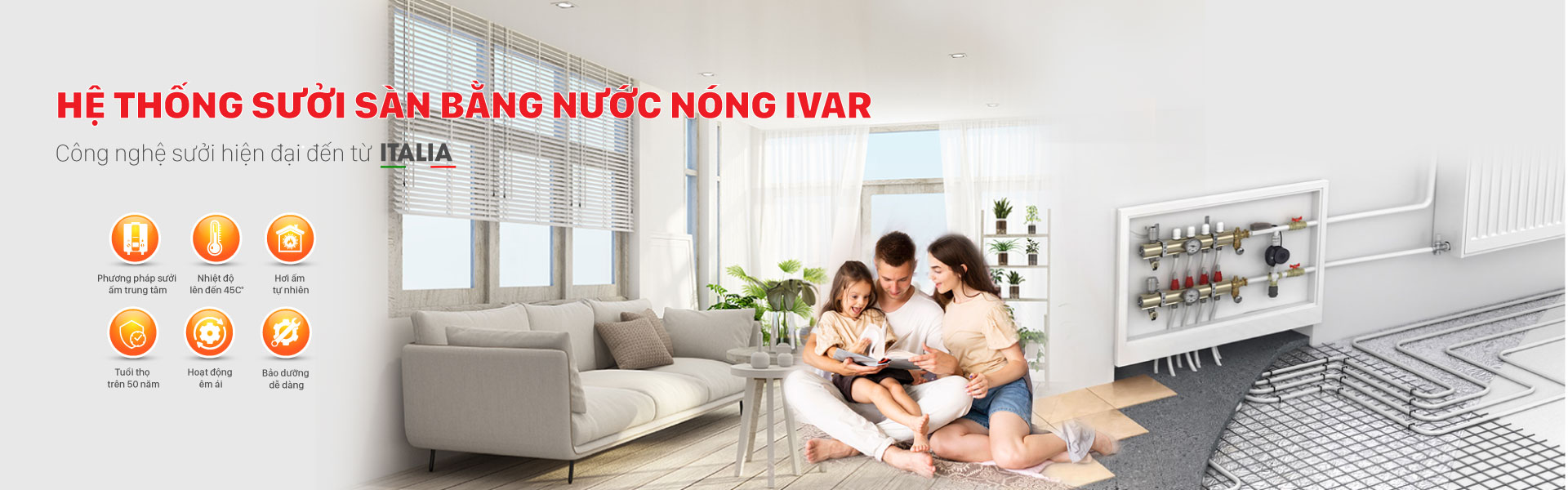 Hệ Thống Sưởi Sàn Bằng Cáp 