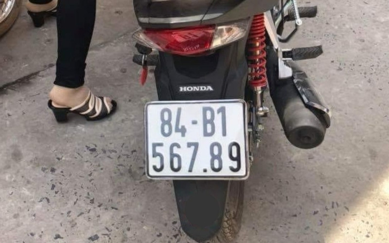 Biển số xe mang ký hiệu 84 - B1 ở thành phố Trà Vinh