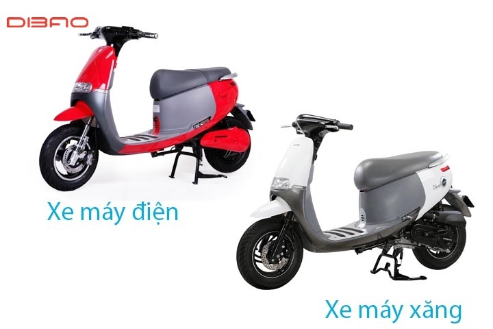 So sánh xe máy điện và xe máy xăng