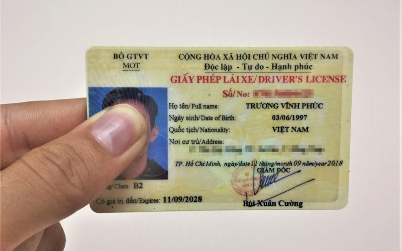 phôi bằng lái xe là gì
