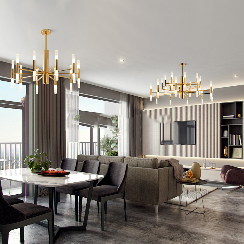 Đèn chùm hình ống Lustre hiện đại TH226