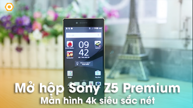 Mở Hộp Sony Z5 Premium Chính Hãng: Màn Hình 4K Siêu Sắc Nét. - Di Động  Thông Minh