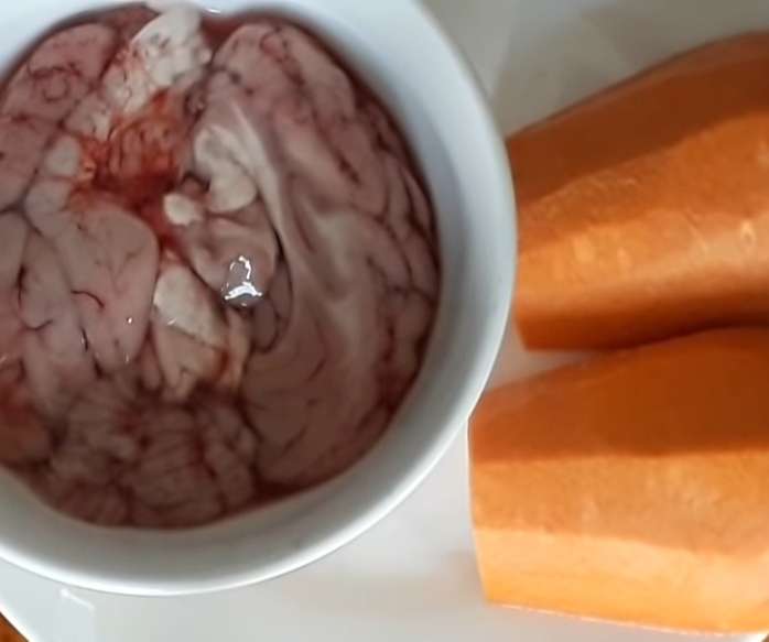 Nguyên liệu nấu cháo óc heo cà rốt