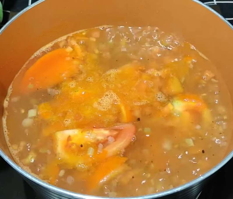 Đun nước canh trứng