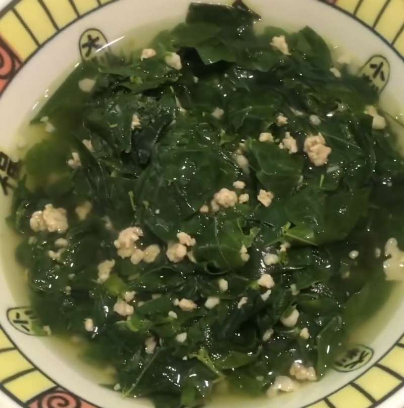 Canh rau ngót thịt băm
