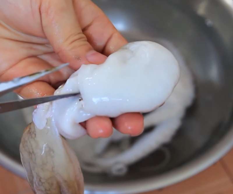 Sơ chế bạch tuộc