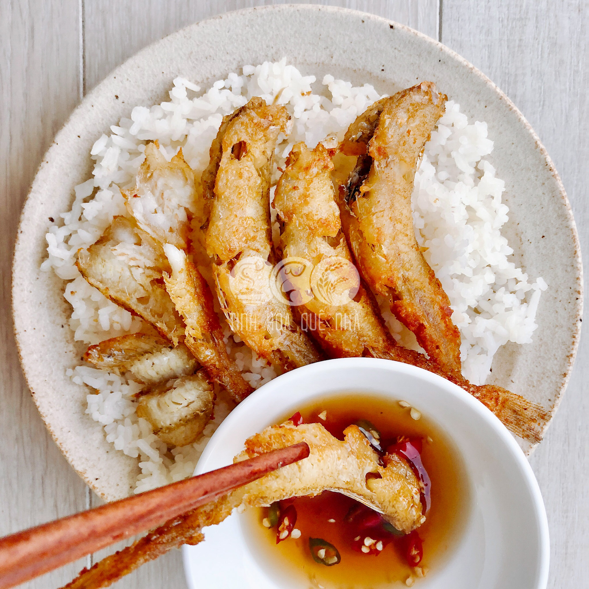 cá bống đục chiên