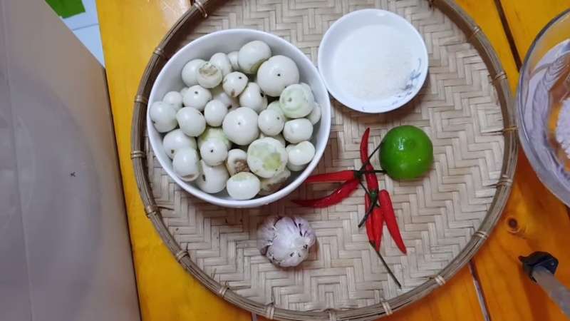 Nguyên liệu làm món cà muối xổi