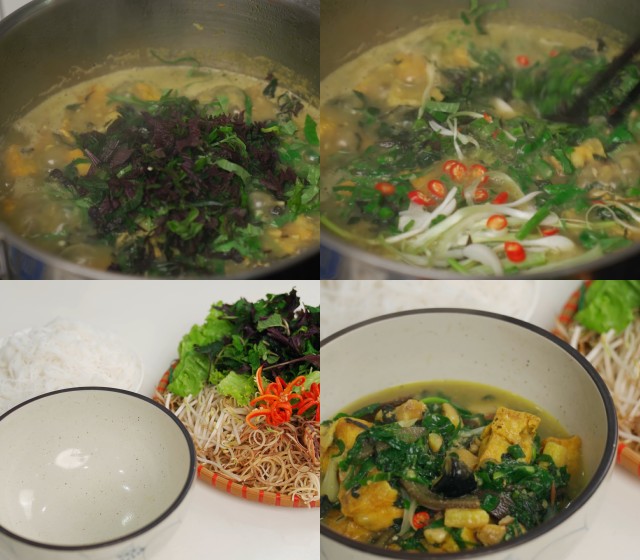 Om ốc chuối đậu 