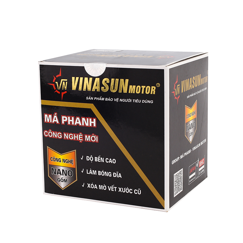 VINASUN motor -  MÁ PHANH -PHỤ TÙNG HAO MÒN CẦN THAY ĐỊNH KỲ
