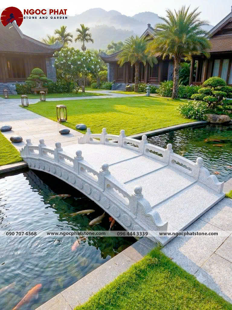 CẦU ĐÁ GRANITE TỰ NHIÊN NGUYÊN KHỐI