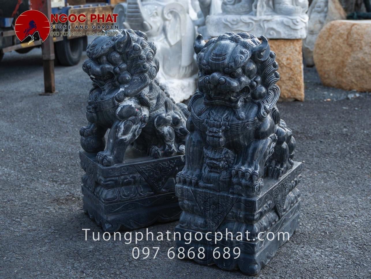 TƯỢNG KỲ LÂN ĐÁ ĐEN