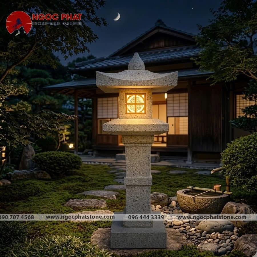 Đèn Đá Granite Nhật Bản