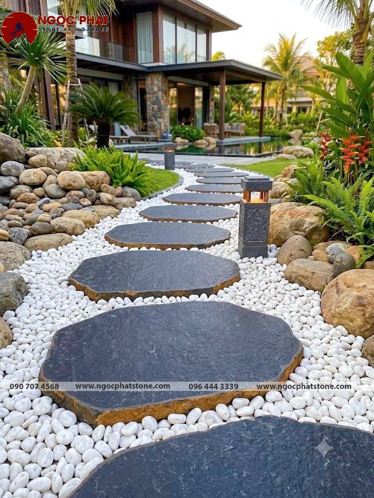 ĐÁ BƯỚC DẠO BAZAN KHÒ