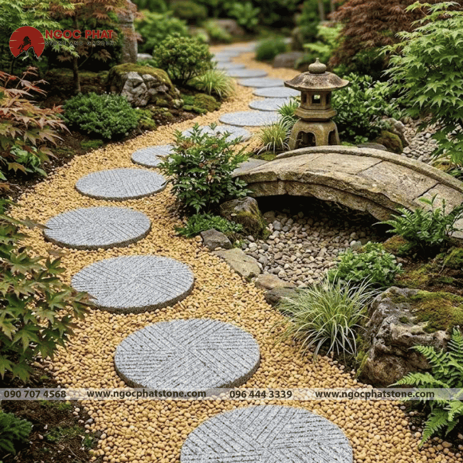 Đá Bước Dạo Đồng Tiền Granite