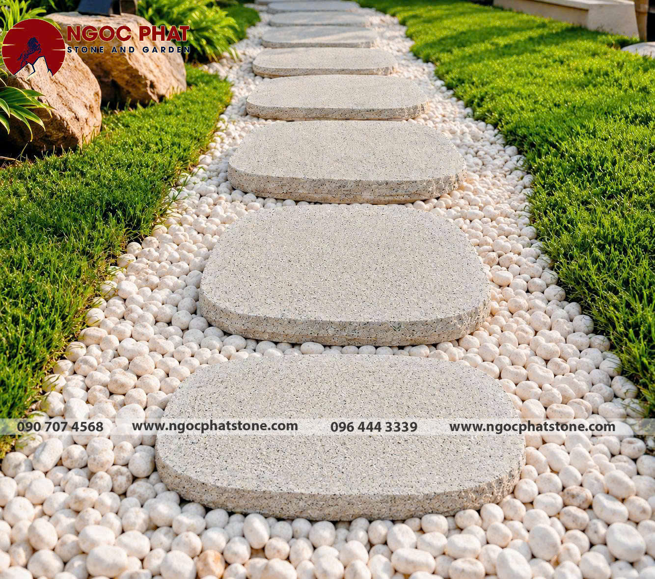 ĐÁ BƯỚC DẠO GRANITE SÂN VƯỜN