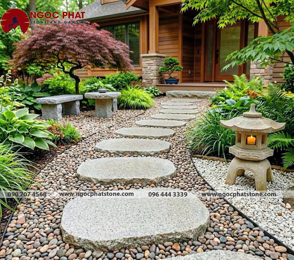 ĐÁ BƯỚC DẠO GRANITE SÂN VƯỜN