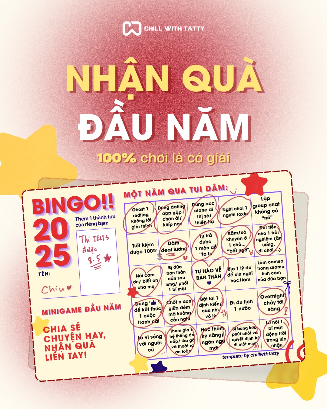 🚨 ĐỪNG ĐỂ NGƯỜI KHÁC BINGO TRƯỚC BẠN! 🎯