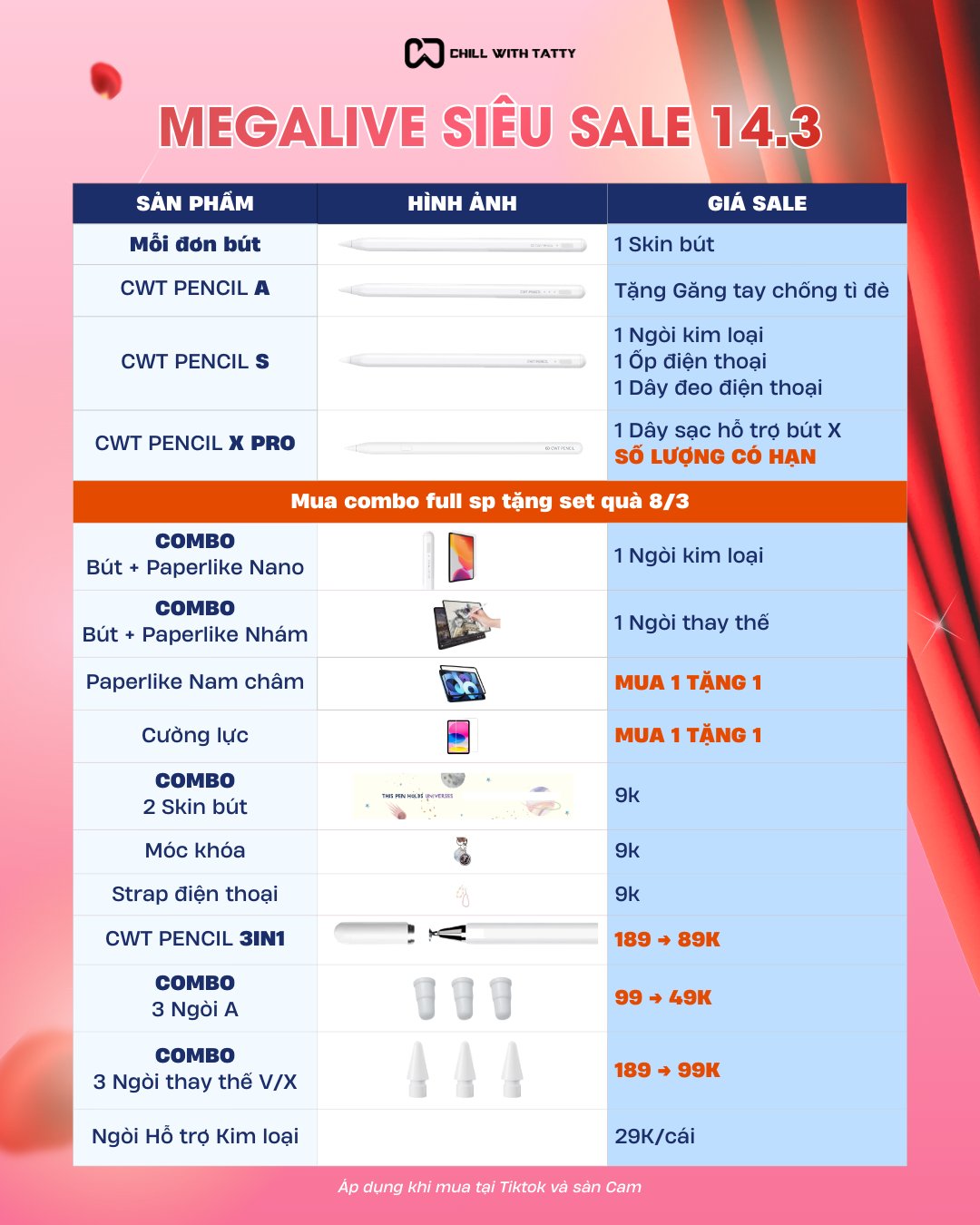 🔥 SIÊU SALE 14.3 – MEGALIVE TIKTOK & SHOPEE 🔥